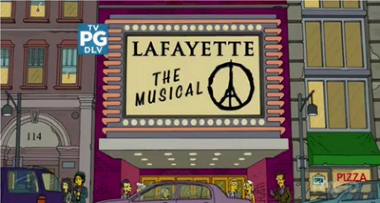 Los Simpson rindieron tributo a las víctimas de París 1 1800 ST 1
